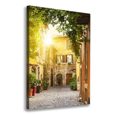 Wall canvas art Italian streets