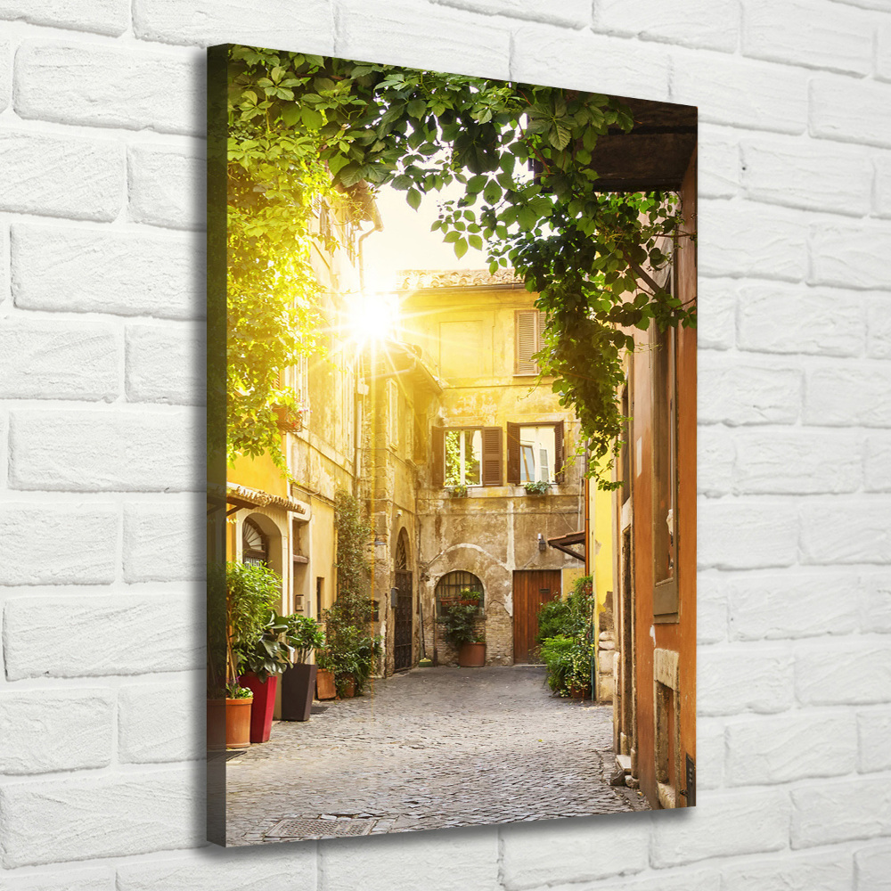 Wall canvas art Italian streets