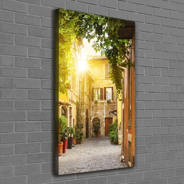 Wall canvas art Italian streets