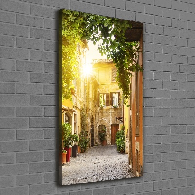 Wall canvas art Italian streets