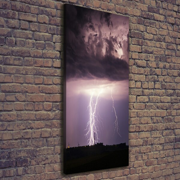 Canvas wall art Thunderstorm