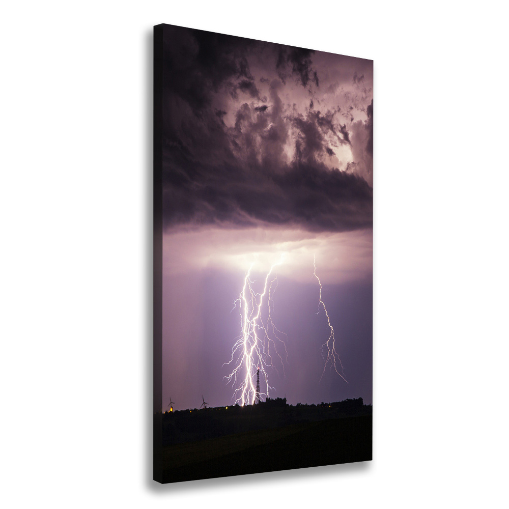 Canvas wall art Thunderstorm