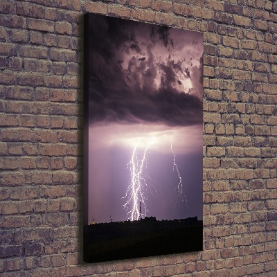 Canvas wall art Thunderstorm