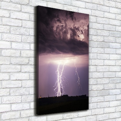 Canvas wall art Thunderstorm