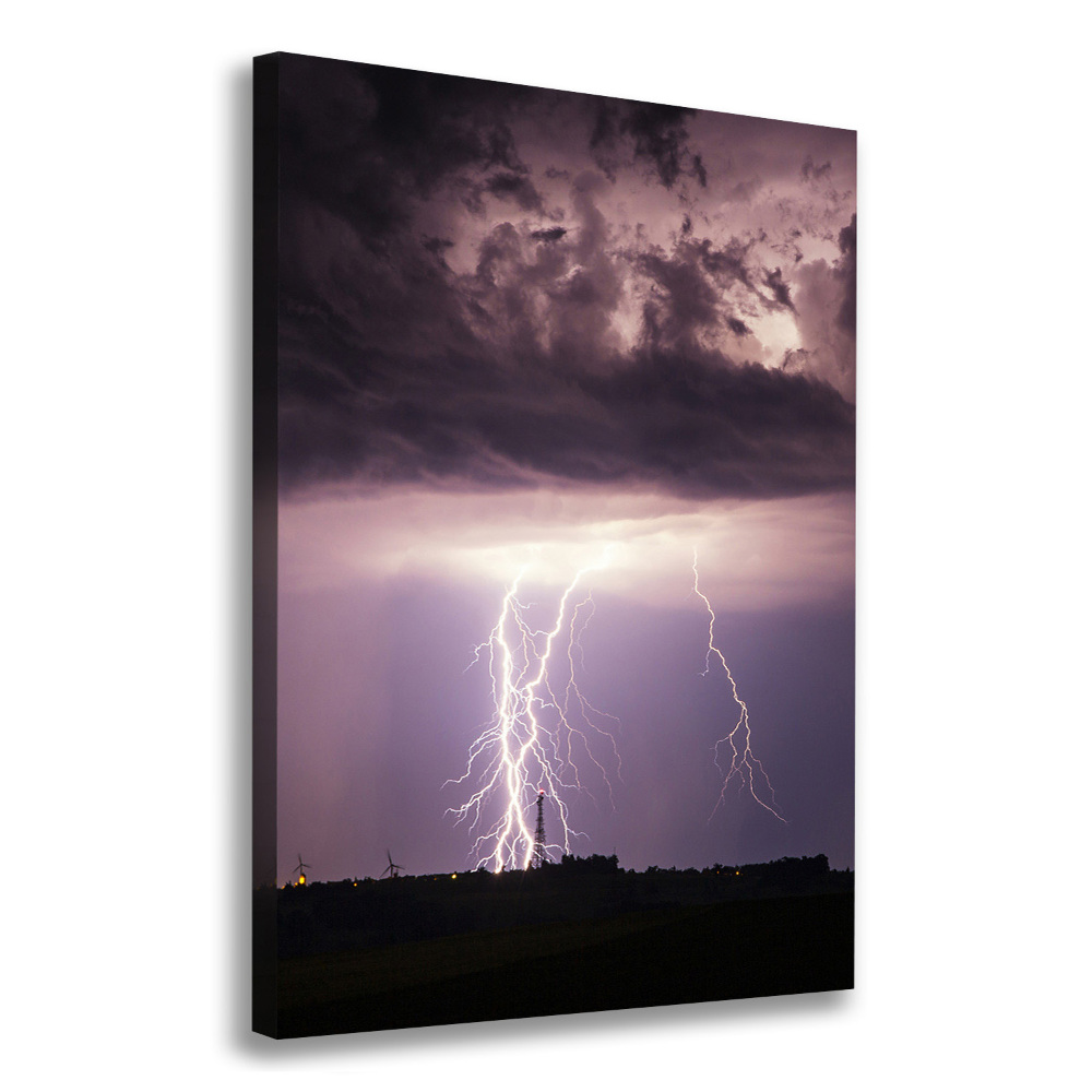 Canvas wall art Thunderstorm