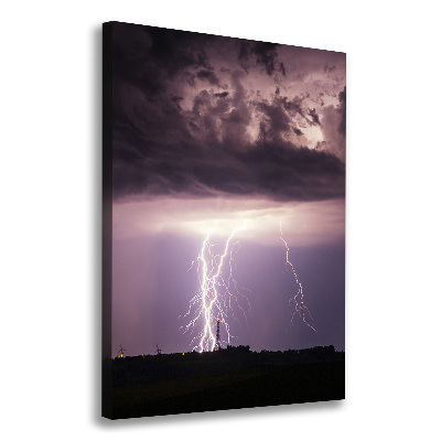 Canvas wall art Thunderstorm