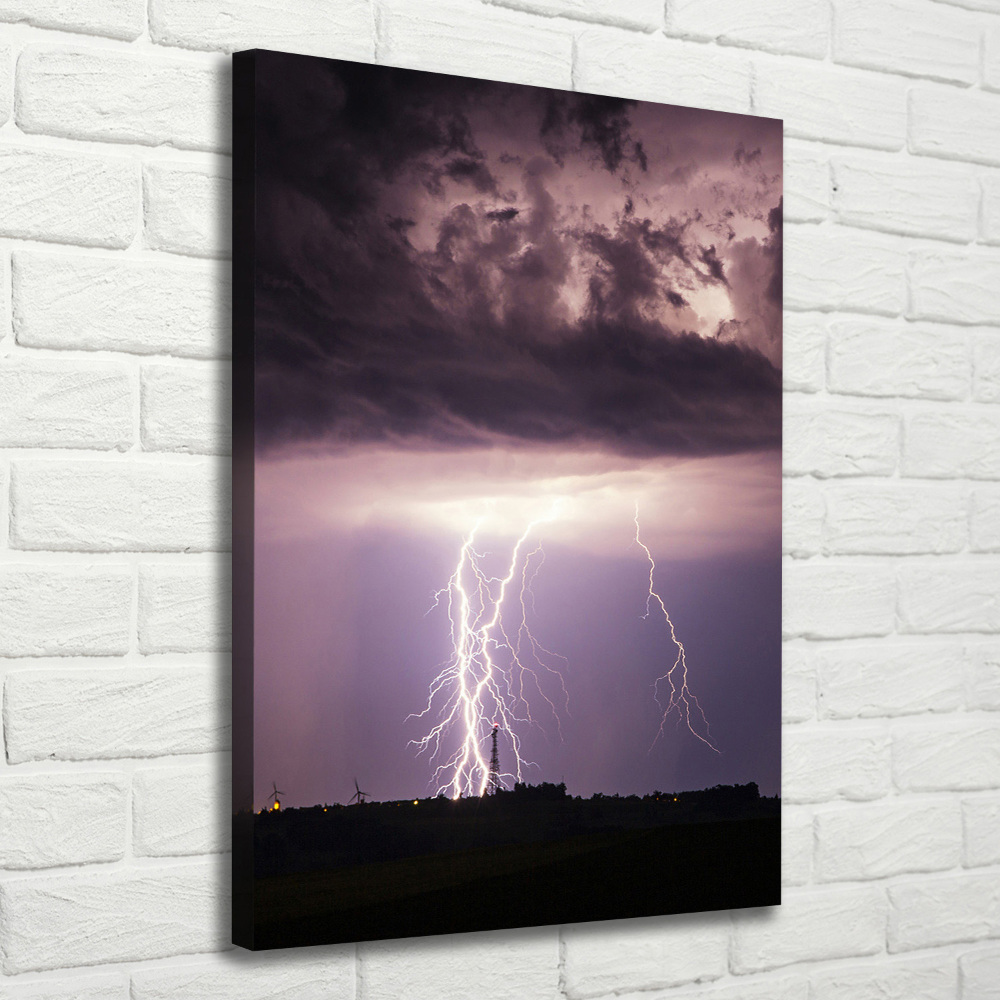 Canvas wall art Thunderstorm