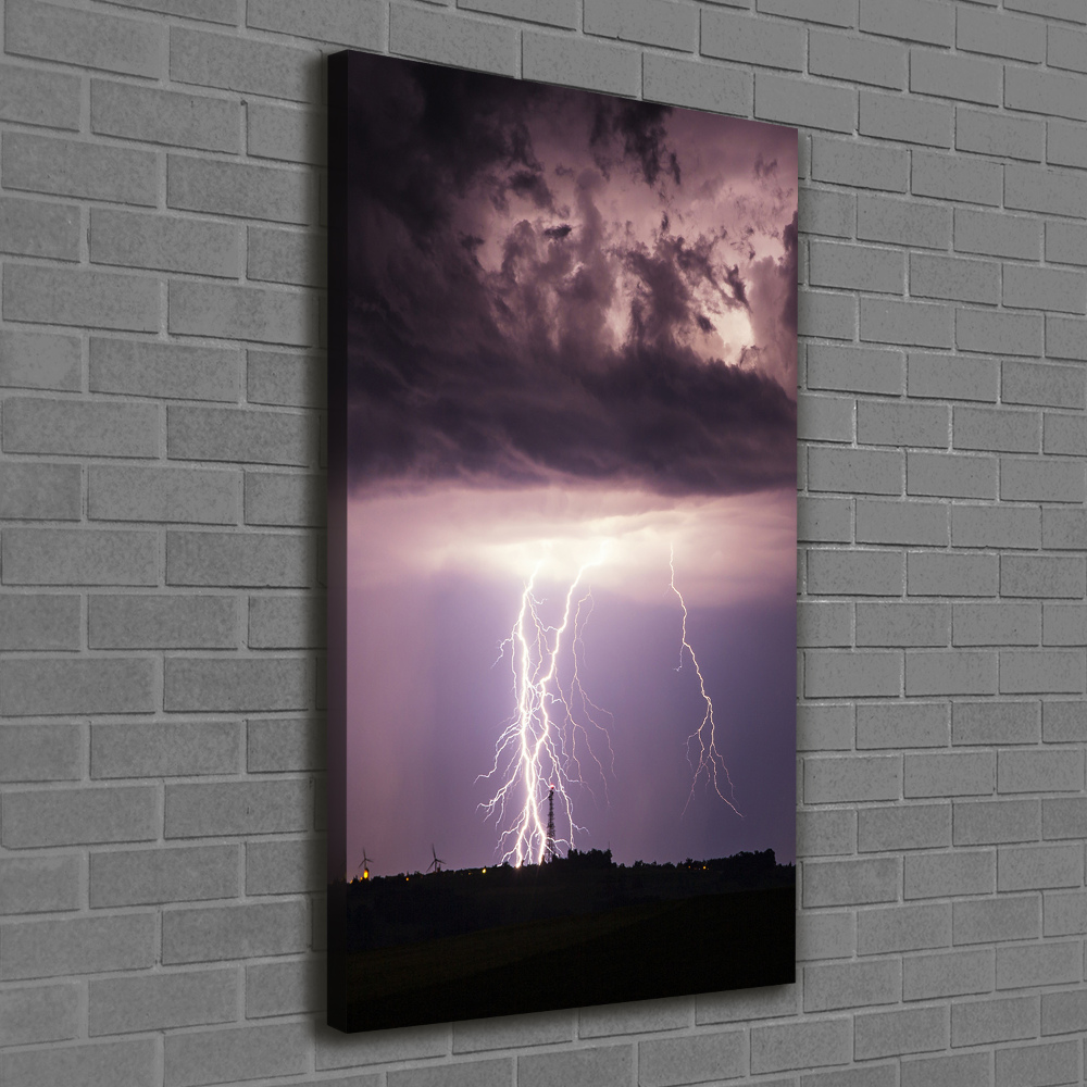 Canvas wall art Thunderstorm