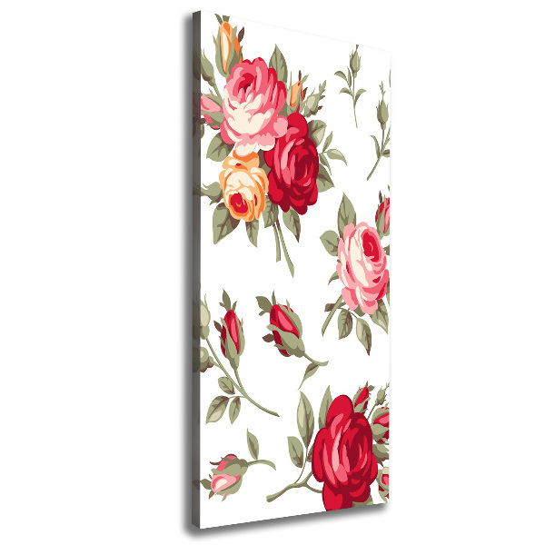 Wall art canvas large Wild Rose