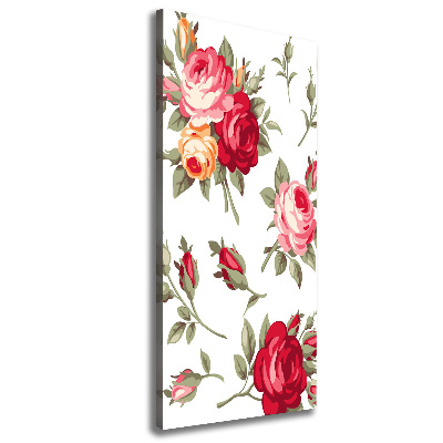 Wall art canvas large Wild Rose