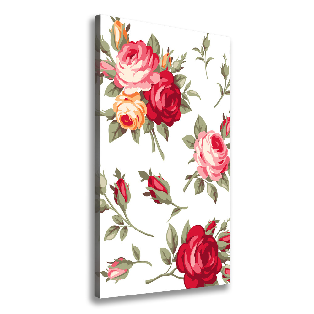 Wall art canvas large Wild Rose