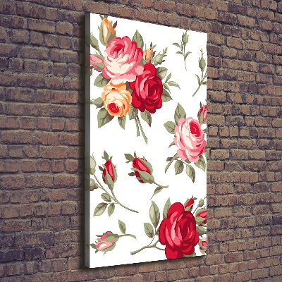 Wall art canvas large Wild Rose