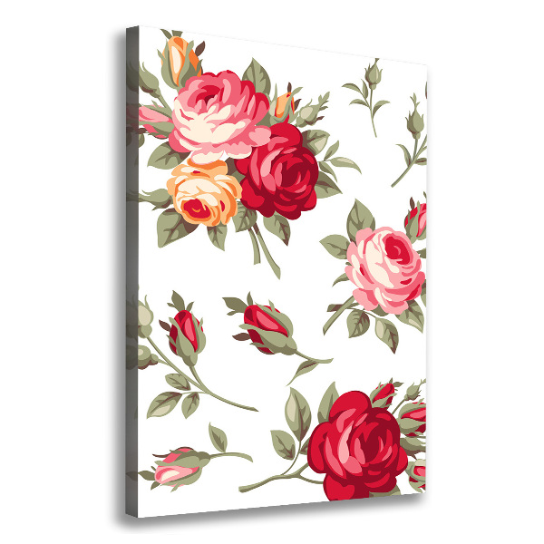 Wall art canvas large Wild Rose