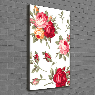 Wall art canvas large Wild Rose