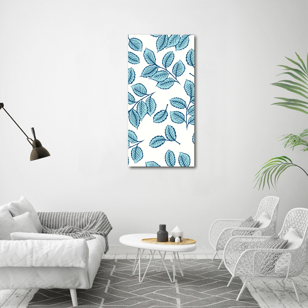 Picture canvas print Leaves