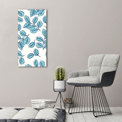 Picture canvas print Leaves