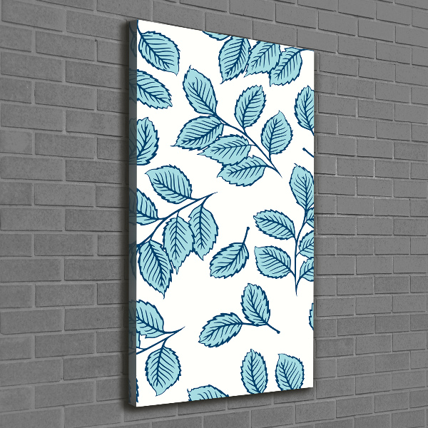 Picture canvas print Leaves