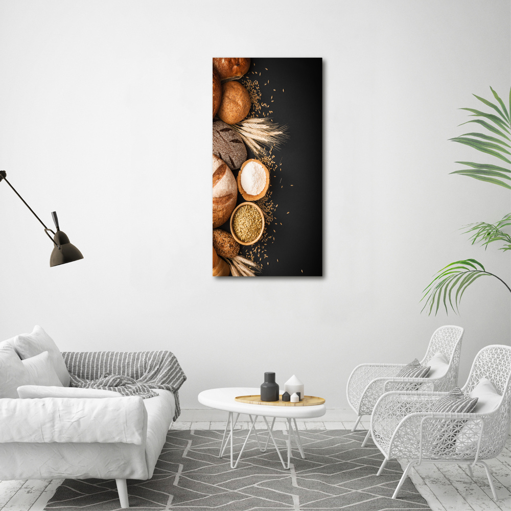 Wall art canvas large Bread