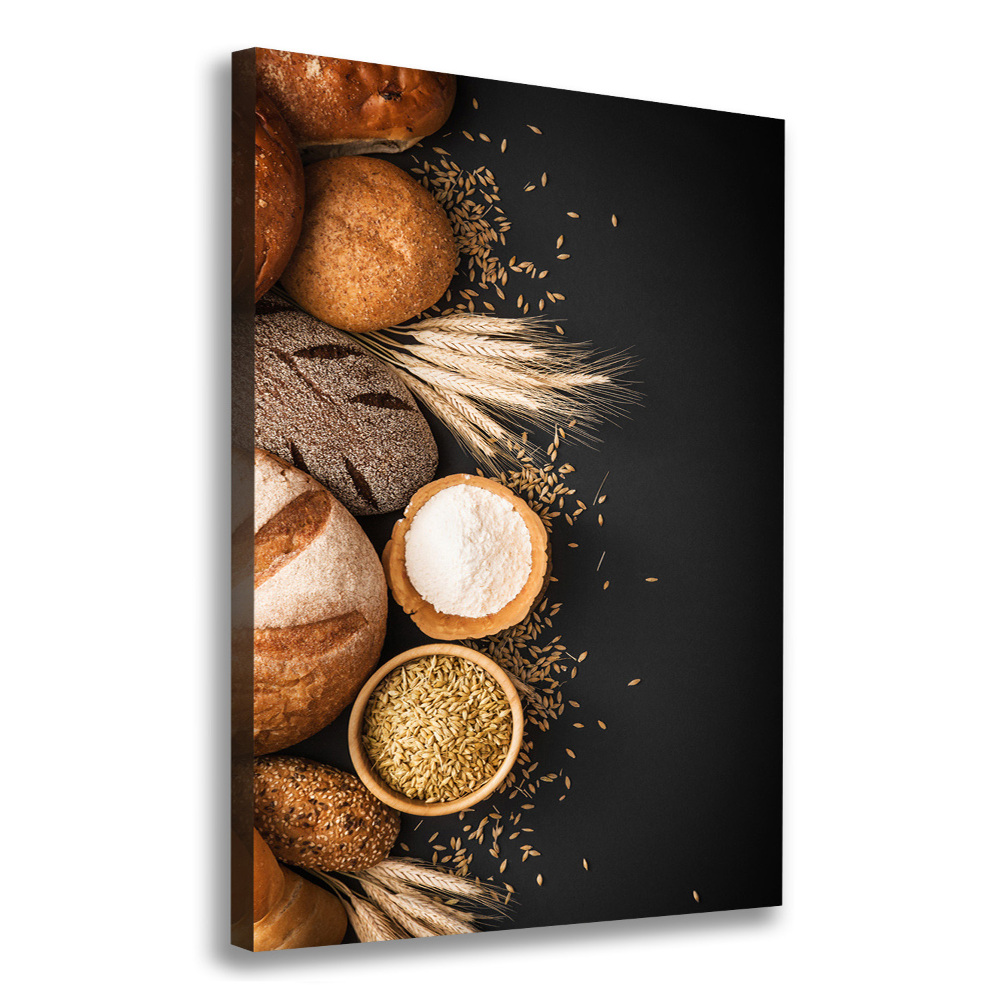 Wall art canvas large Bread