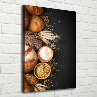 Wall art canvas large Bread