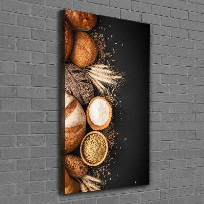 Wall art canvas large Bread