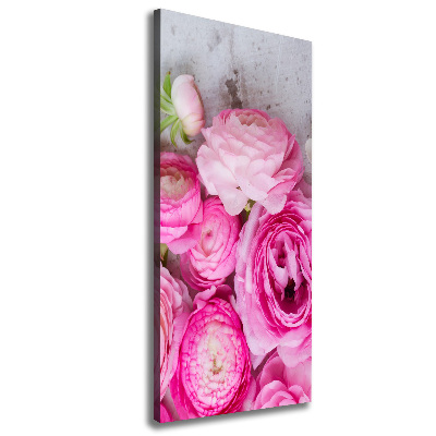 Wall art canvas large Pink