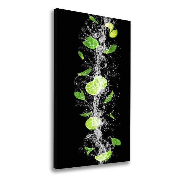 Wall art canvas large Lime