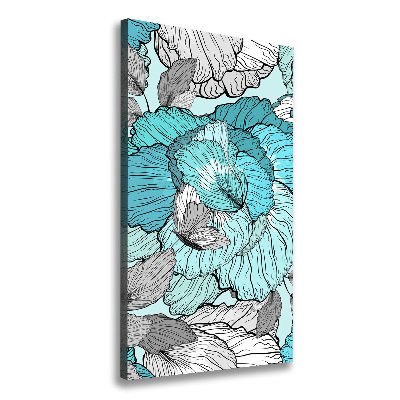 Picture canvas print Floral pattern