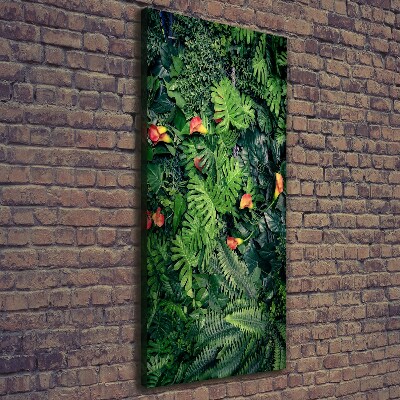 Canvas wall art Tropical plants