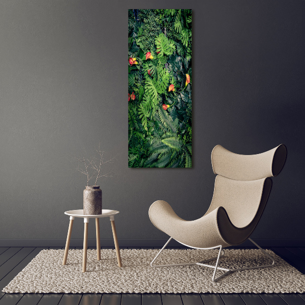 Canvas wall art Tropical plants