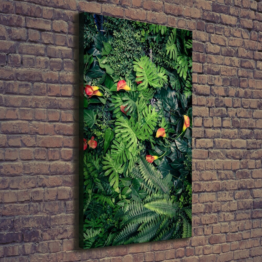 Canvas wall art Tropical plants