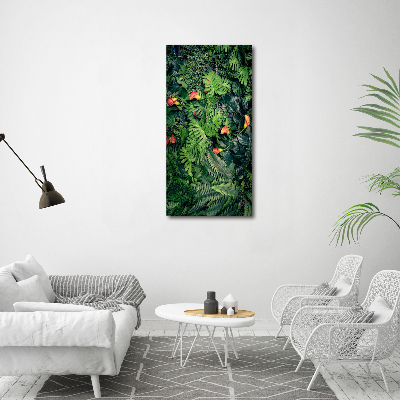 Canvas wall art Tropical plants