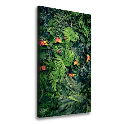 Canvas wall art Tropical plants