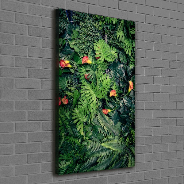 Canvas wall art Tropical plants