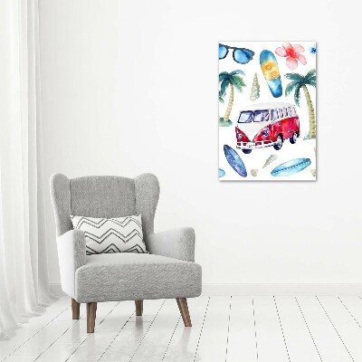 Wall art canvas large Surfer set