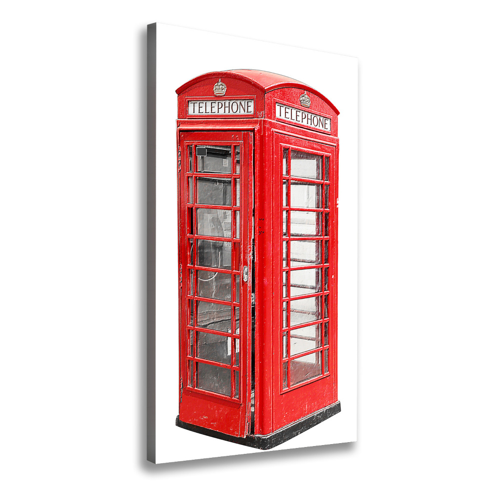 Wall art canvas large telephone booth