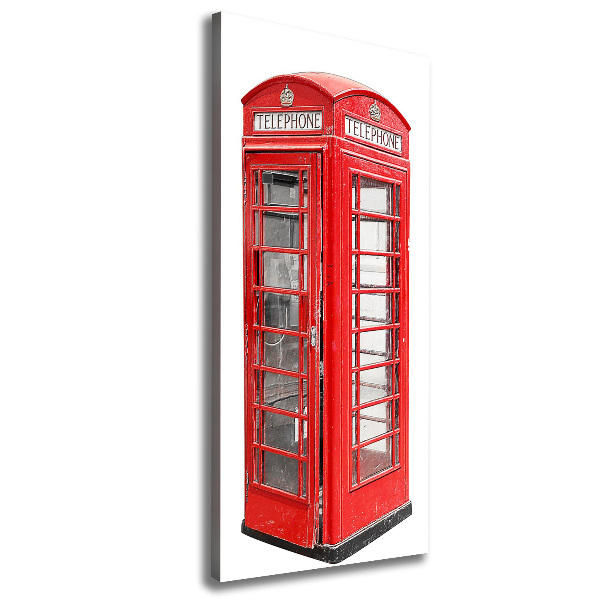 Wall art canvas large telephone booth