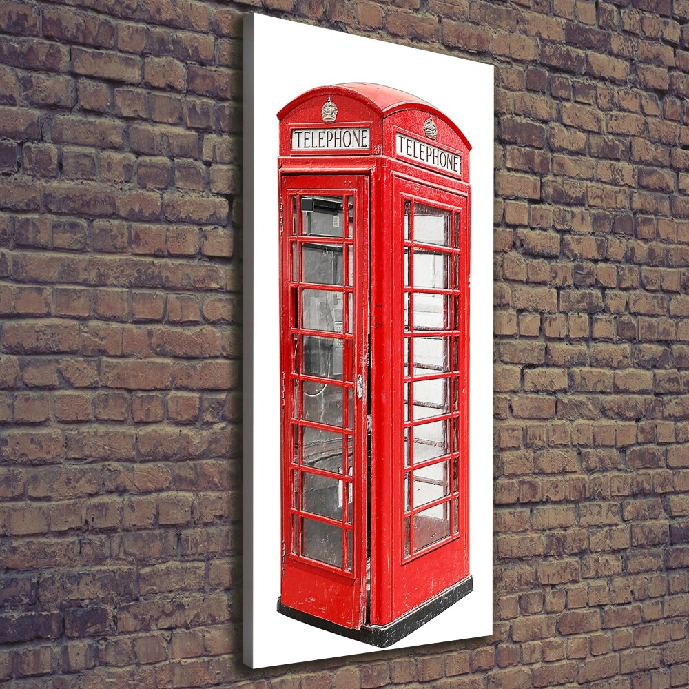 Wall art canvas large telephone booth