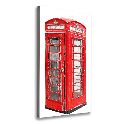 Wall art canvas large telephone booth