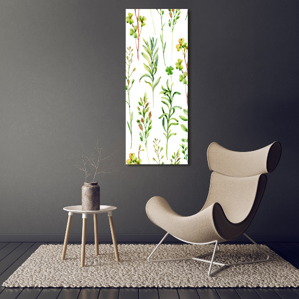 Wall canvas art Weeds and herbs