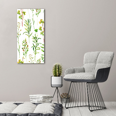 Wall canvas art Weeds and herbs