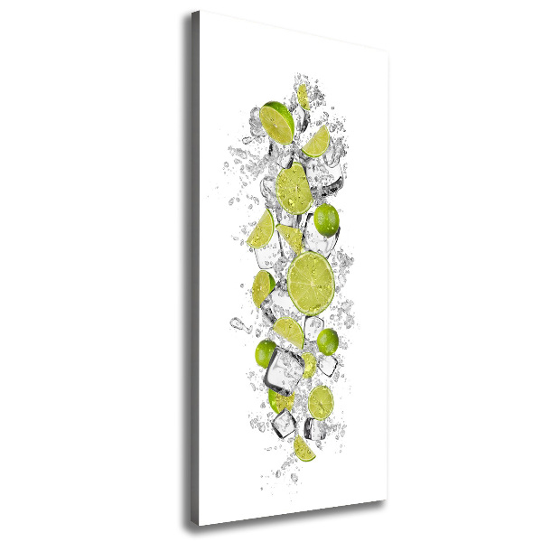 Large canvas wall art Lime