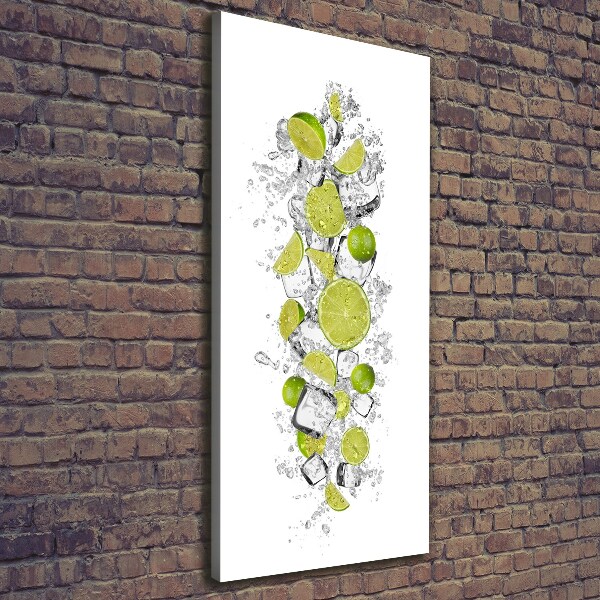 Large canvas wall art Lime