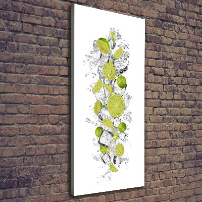 Large canvas wall art Lime