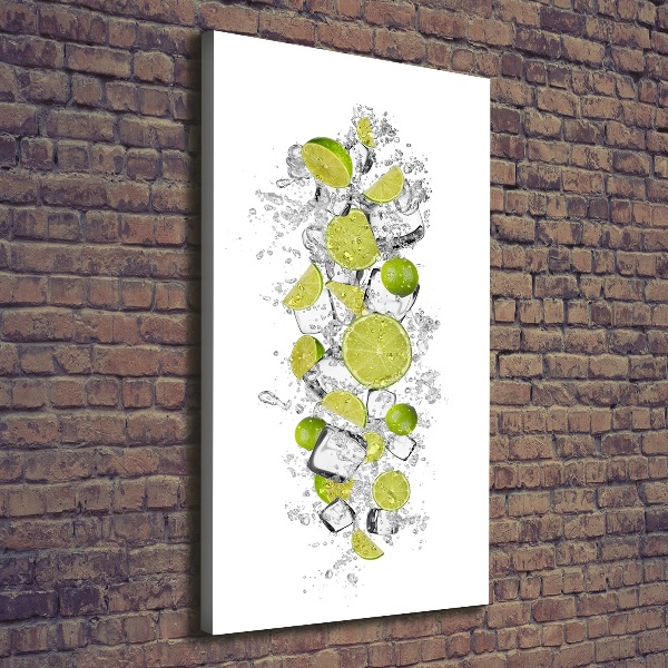 Large canvas wall art Lime