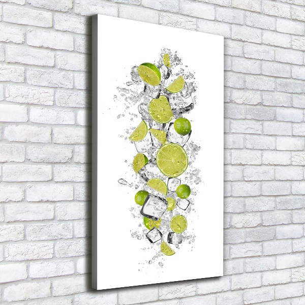 Large canvas wall art Lime