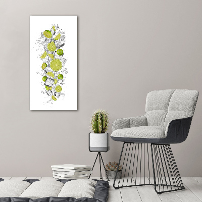 Large canvas wall art Lime