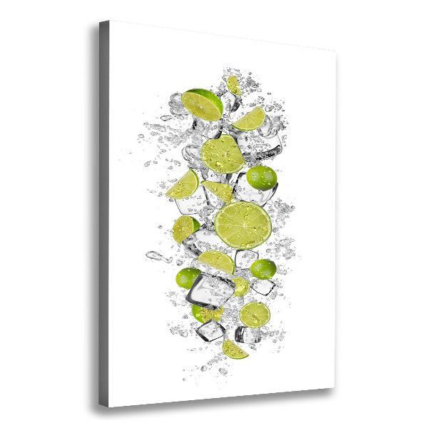 Large canvas wall art Lime