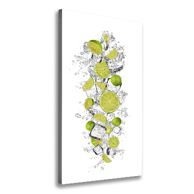 Large canvas wall art Lime