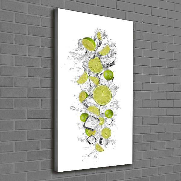 Large canvas wall art Lime